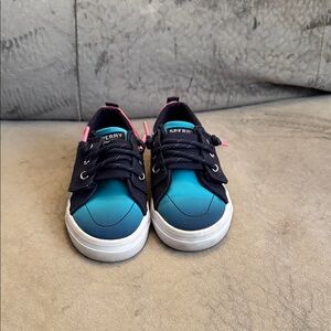 Sperry Kids Teal and Pink Sneakers